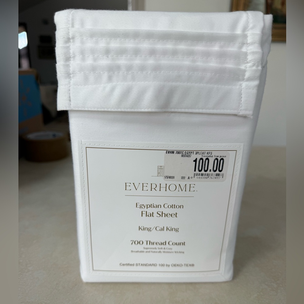 700 thread count Egyptian cotton King Flat Sheet